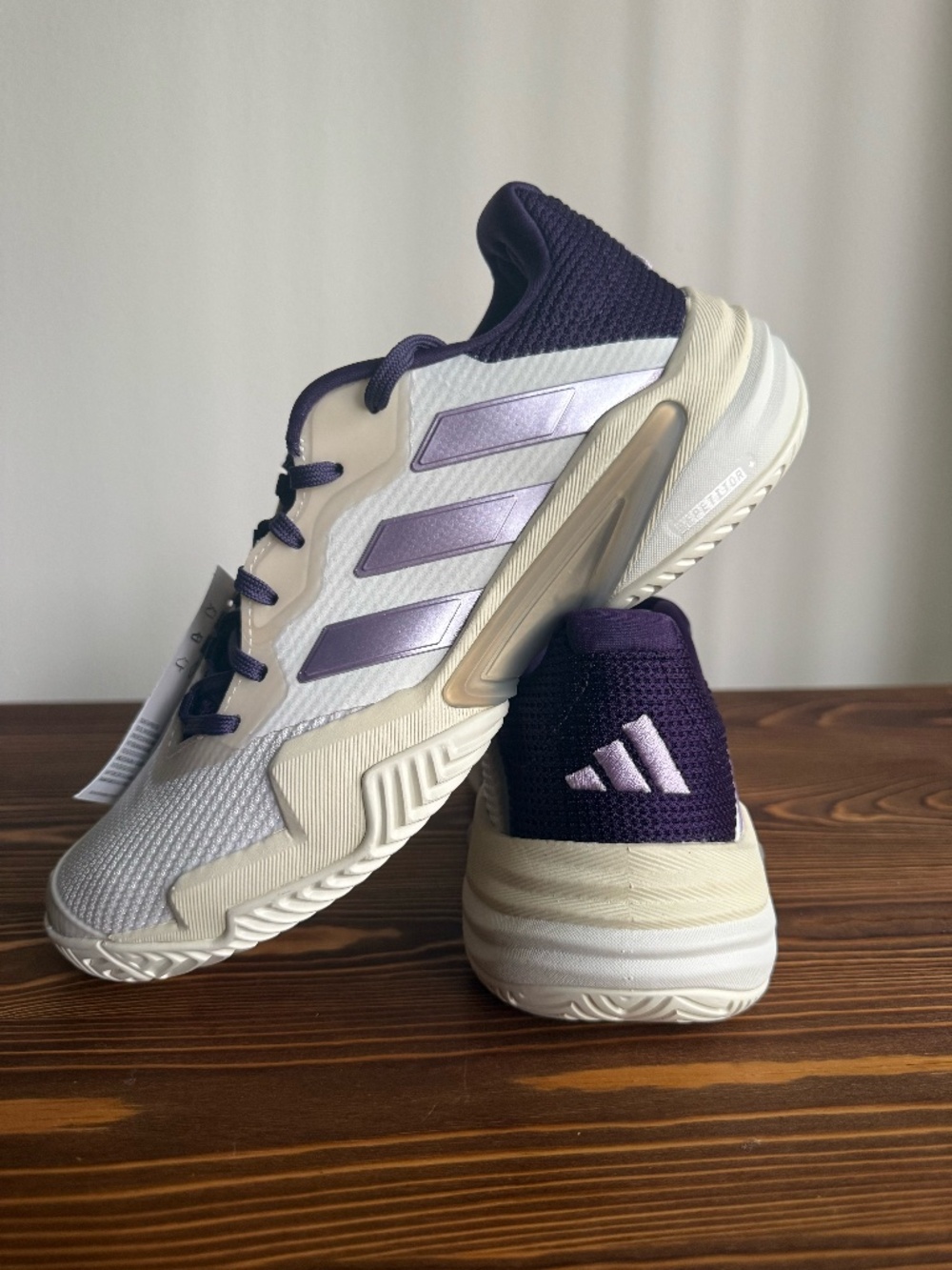 Adidas Barricade 13 White Powder Plum  Size 8.5